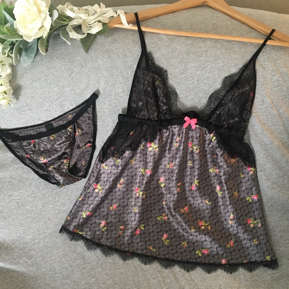 🖤🎀 Victoria's Secret Black Babydoll Set